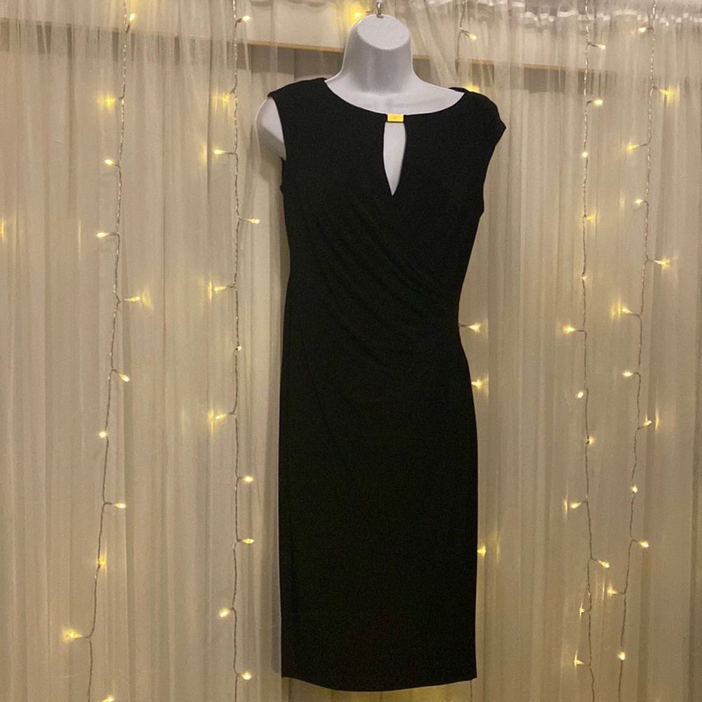 Ralph Lauren black midi dress